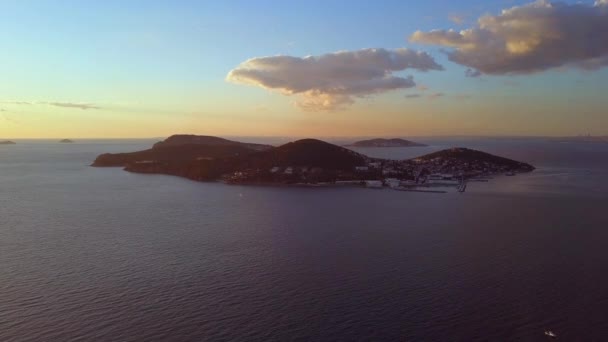 Vue sur l'île princière à Istanbul Turquie — Video
