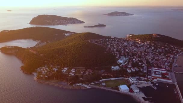 Pemandangan pulau pangeran di Istanbul Turki — Stok Video