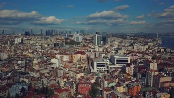 Ζωντανή Κωνσταντινούπολη Τουρκία σε μια ηλιόλουστη ημέρα — Αρχείο Βίντεο
