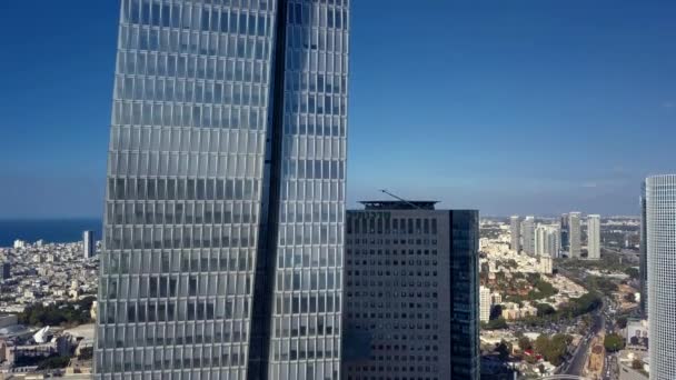 Sobrevuelo tel aviv israel — Vídeos de Stock