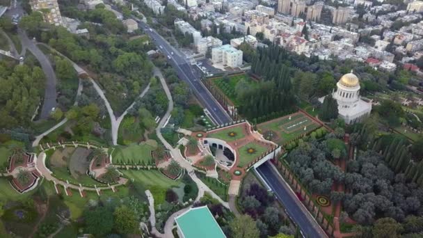 Flyover of a park in israel during the summer — Stock Video