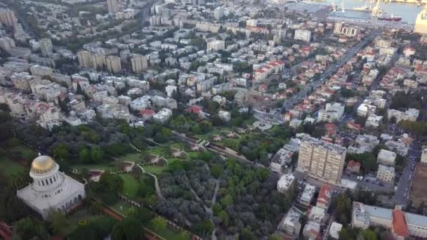 Flyover of a park in israel during the summer — Stock Video