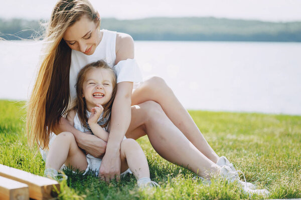 mother with daughter