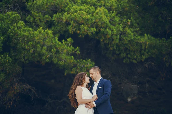 Grooms in nature — Stock Photo, Image