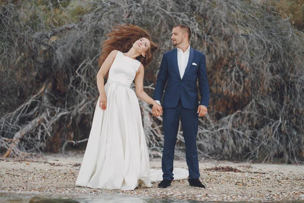 Novios en la naturaleza —  Fotos de Stock