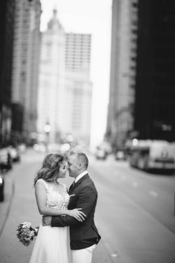 Zarif bir düğün çifti