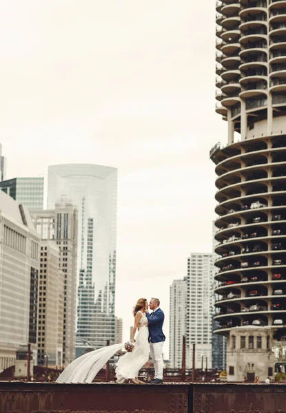 Elegant wedding couple — Stock Photo, Image