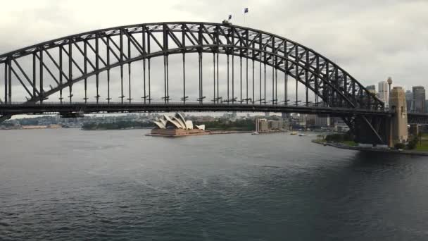 Panoramiczny widok na Sydney — Wideo stockowe