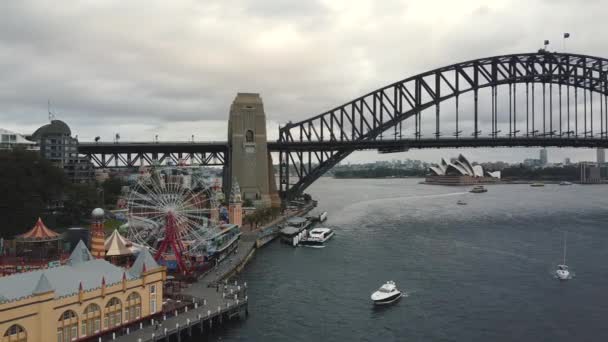 Panoramisch uitzicht op Sydney — Stockvideo
