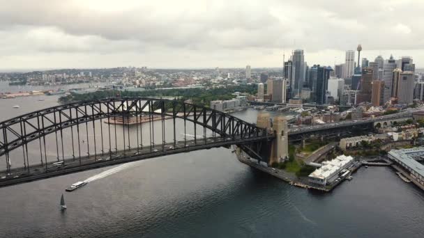 Panoramisch uitzicht op Sydney — Stockvideo