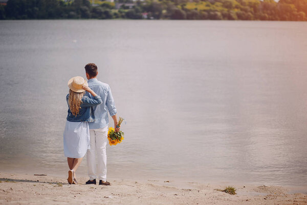 couple near water