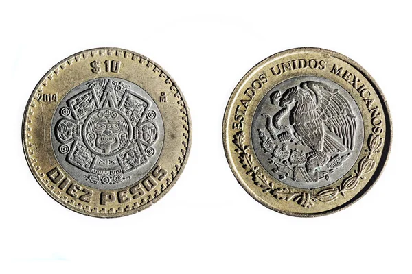 Diez pesos mexicanos — Foto de Stock