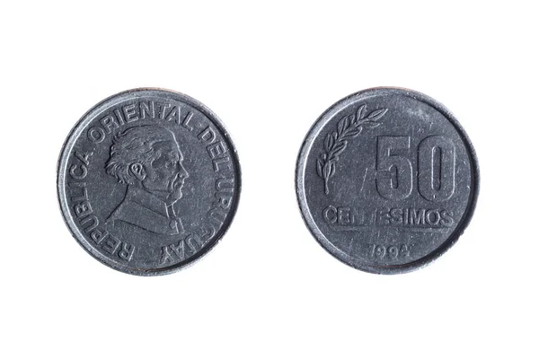 Moneda uruguaya de cincuenta centavos —  Fotos de Stock