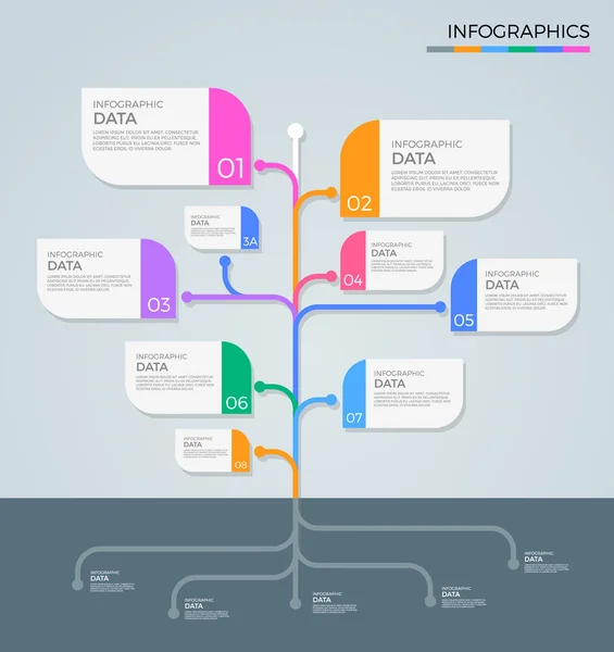 Biznesu infografiki element szablonu ilustracja projektu — Wektor stockowy