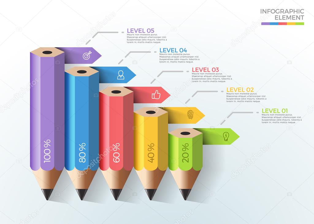 Education infographics element template illustration design 