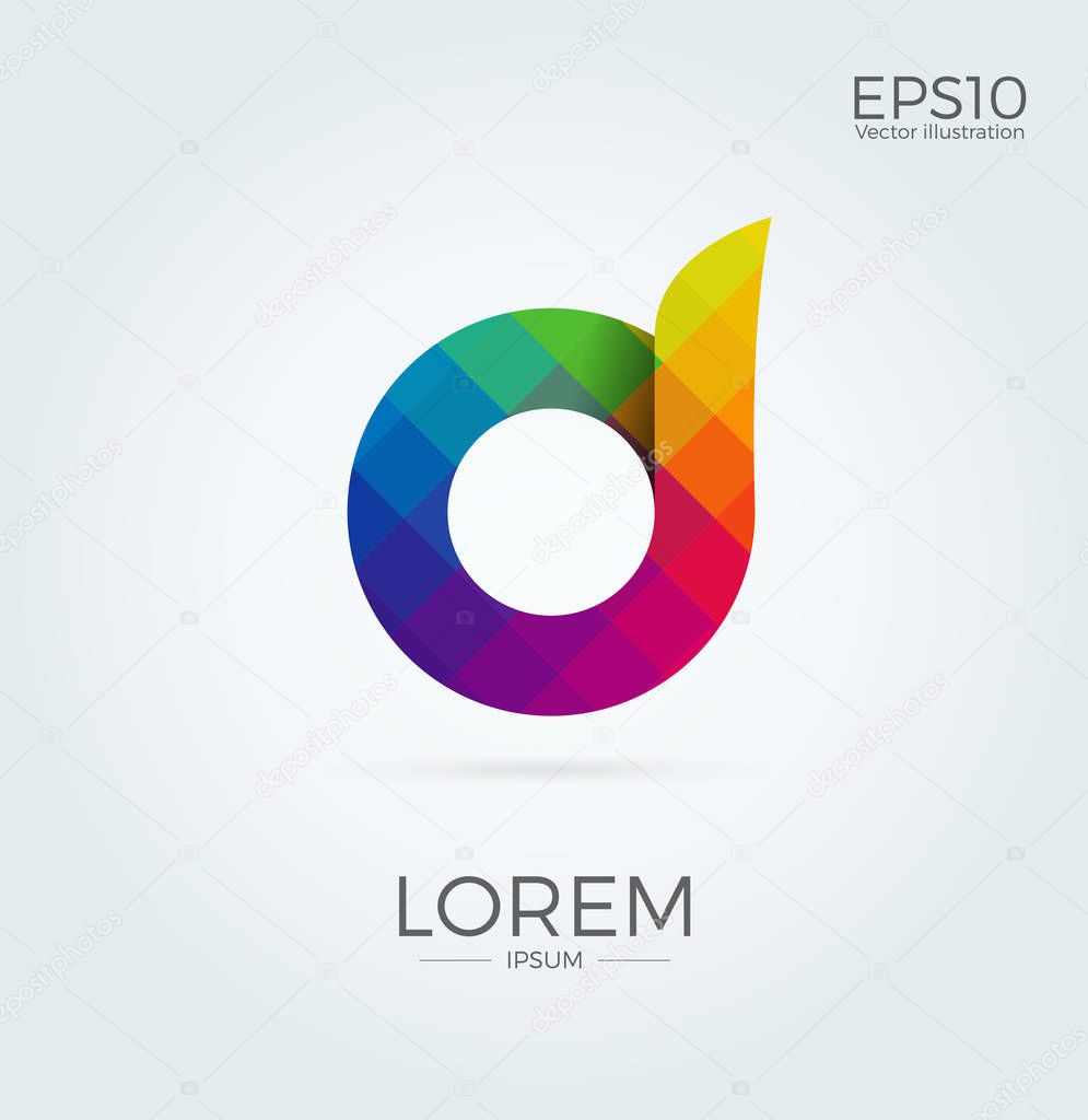 Letter Logo Icon Abstract Mosaic Pattern Design template Element isolated in white background