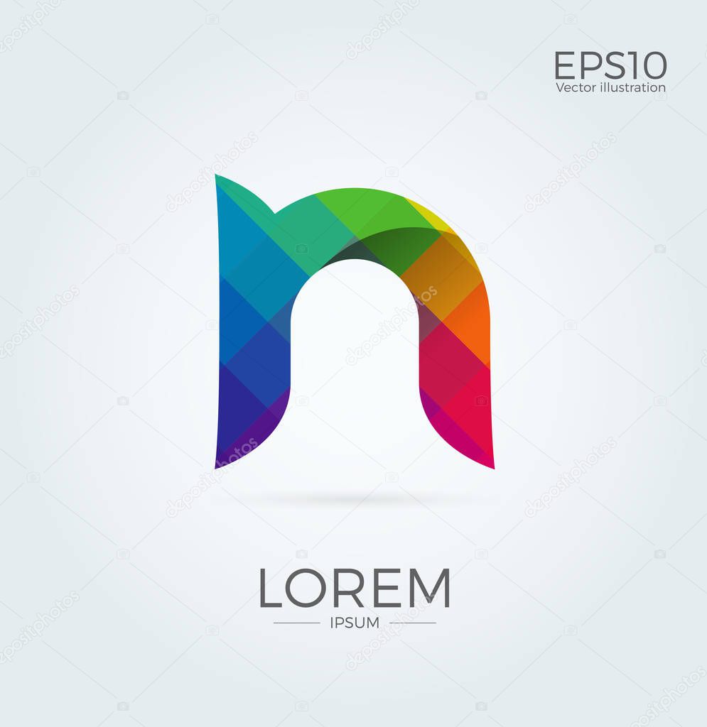 Letter Logo Icon Abstract Mosaic Pattern Design template Element isolated in white background