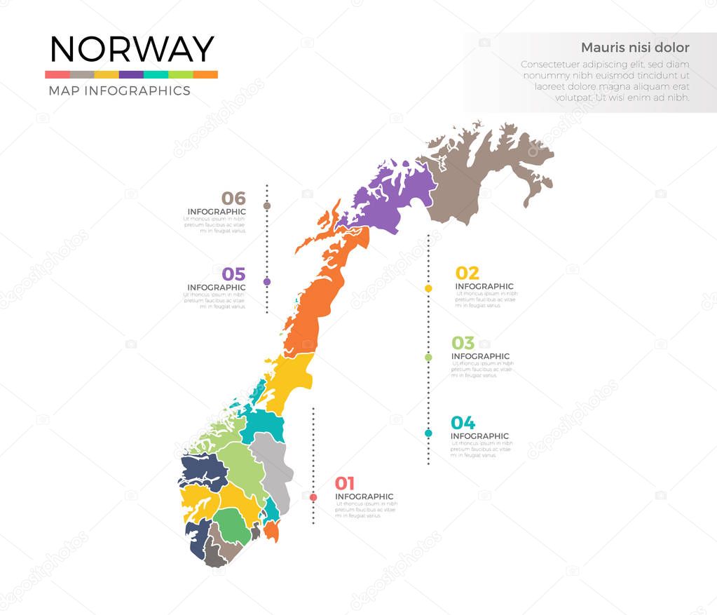  Norway country map