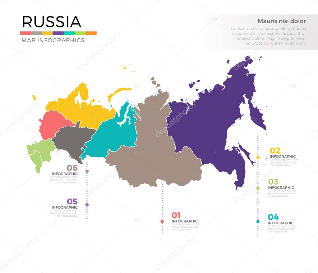 Russia country map 