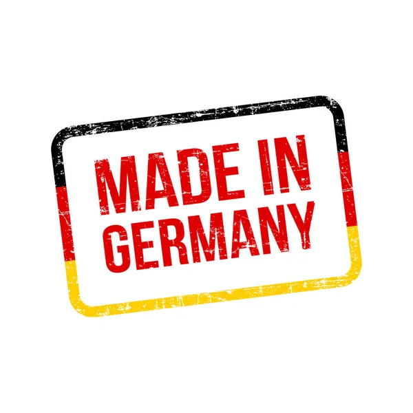 Сделано Германии Этикетка Векторного Флага — стоковый вектор