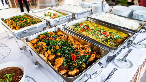 Food buffet  wedding in the Thailand — Stock Photo, Image