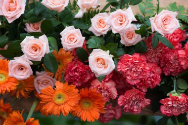 Düğün sahne ve olay için güzel çiçekler arka plan