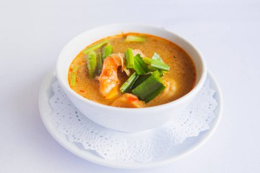 karides ve Limon otu mantar çorbası