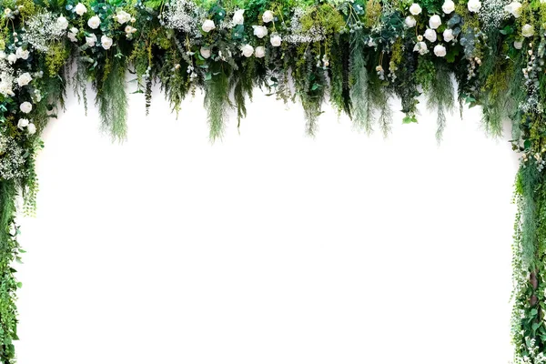 Fundo de flores bonitas para a cena do casamento e evento — Fotografia de Stock