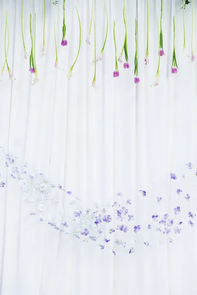 背景の花装飾結婚式の背景 — ストック写真