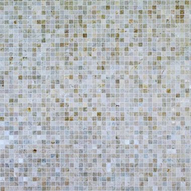 Mozaik fayansların geniş kare, pürüzsüz dokusu