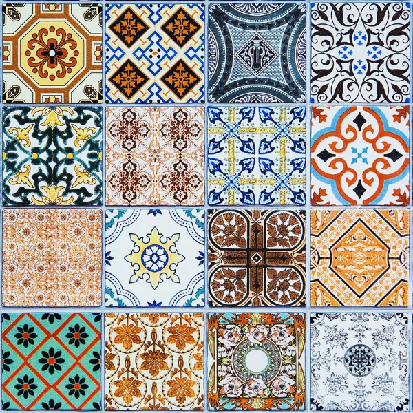 Modèles de carreaux de céramique du Portugal. — Photo