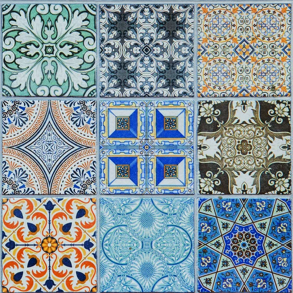 Modèles de carreaux de céramique du Portugal. — Photo