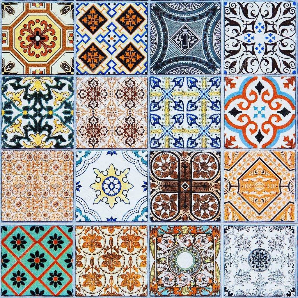 ceramic tiles patterns from Portugal.