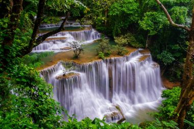 Huai Mae Kamin Şelalesi Kanchanaburi, Tayland