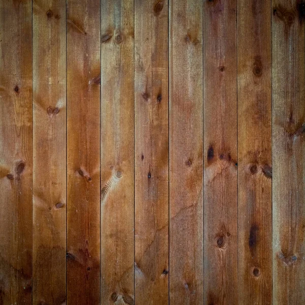 Fondo de textura de pared de tablón de madera marrón grande — Foto de Stock