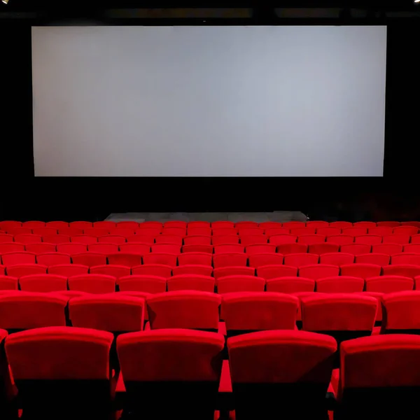 Empty red chair in the cinema  seats. — Stock Photo, Image