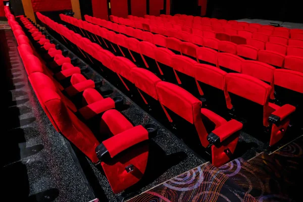 Empty red chair in the cinema  seats. — Stock Photo, Image