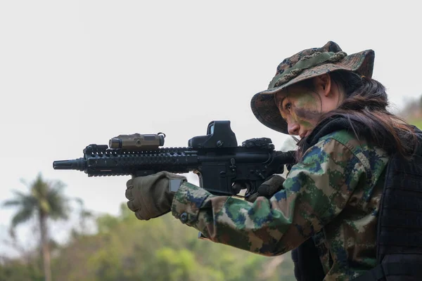 Thailand Army Rangers Den Militære Operation - Stock-foto