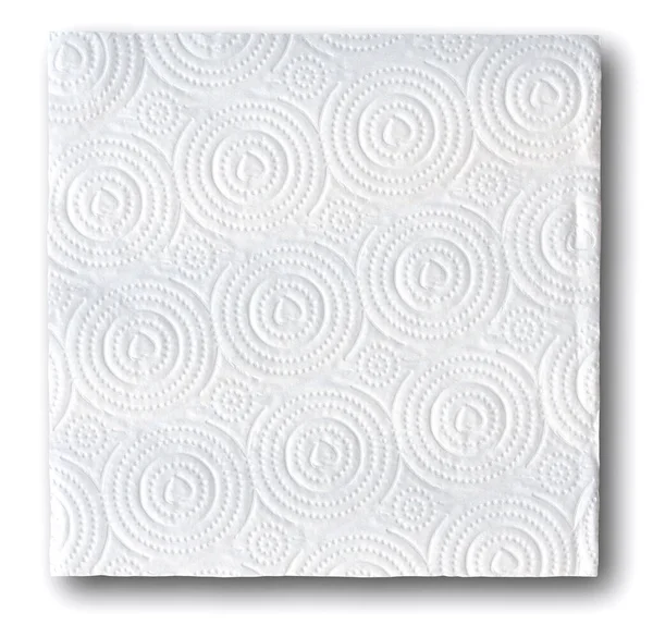 White tissue paper on white background