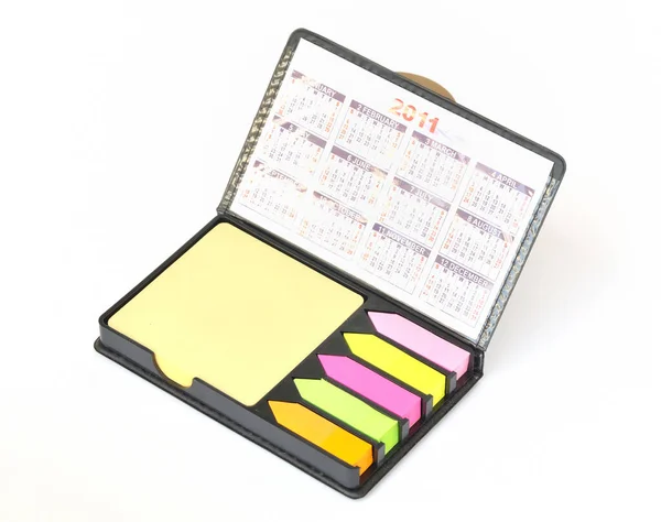 Memo Stick Set Met Kalender Kaart — Stockfoto