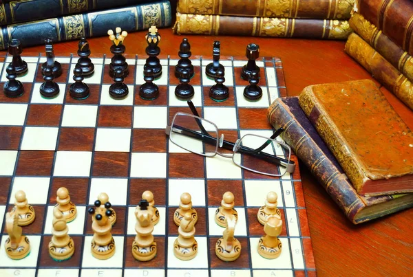 Šachová hra jako podnikatelský záměr — Stock fotografie