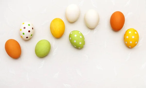 Vackra färgade ägg — Stockfoto