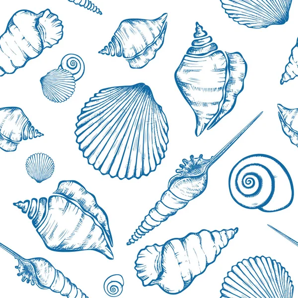 Shells pattern 4-01 — Stock Vector