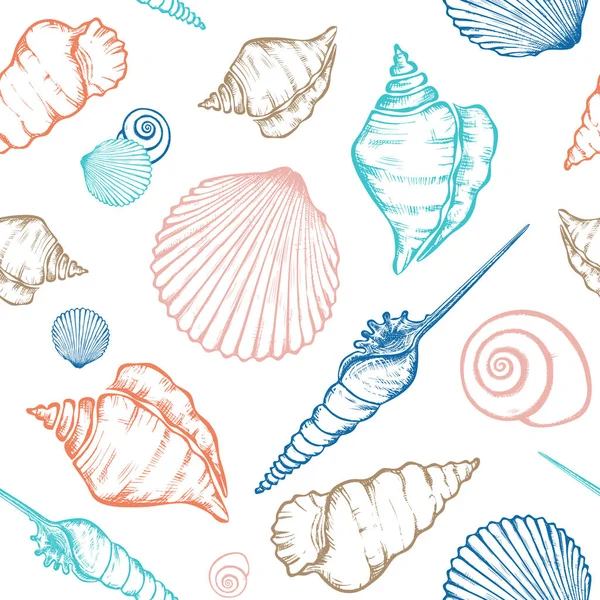 Shells pattern 4-05 — Stock Vector