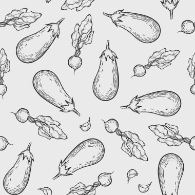 Sebzeler dikişsiz desen