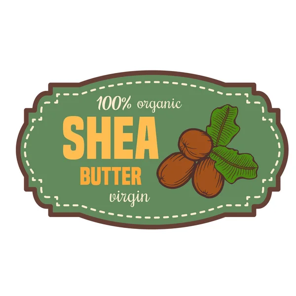 Shea boter label — Stockvector