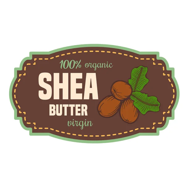 Shea boter label — Stockvector