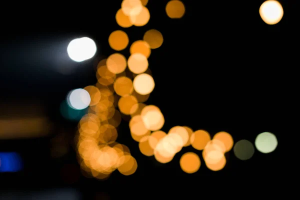 Lumières de Noël ou fond de décoration de Noël — Photo
