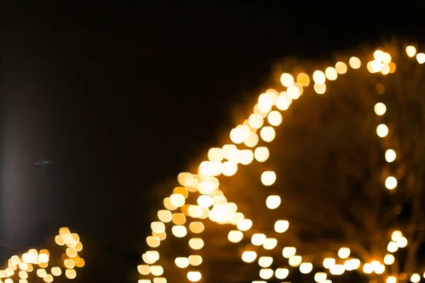 Luzes de Natal ou decoração de Natal fundo — Fotografia de Stock