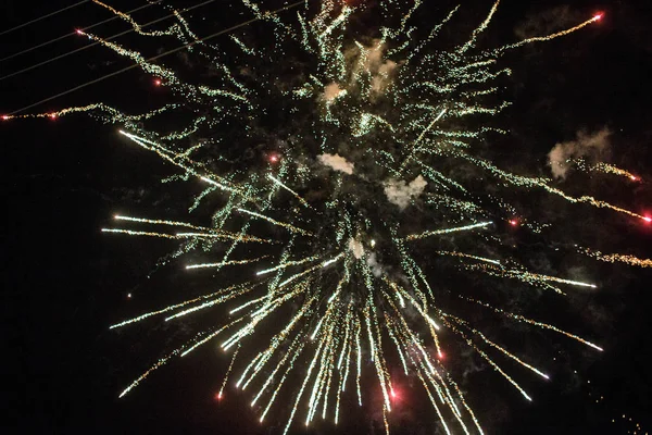 Brightly Colorful Fireworks — Stock Photo, Image